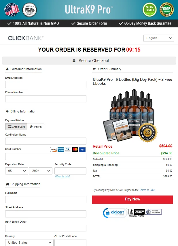 UltraK9 Pro- Secure Page